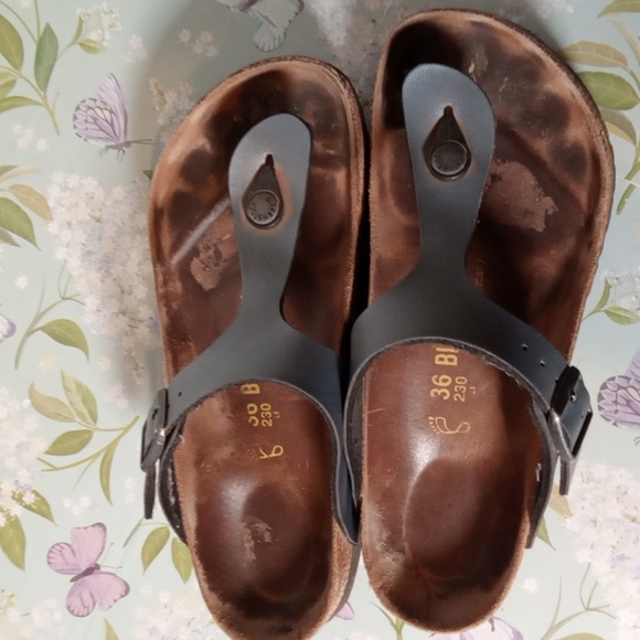 Birkenstock Gizeh Onynx Buckle Flip Flop Flats Sandals Womens 36 - Picture 4 of 11